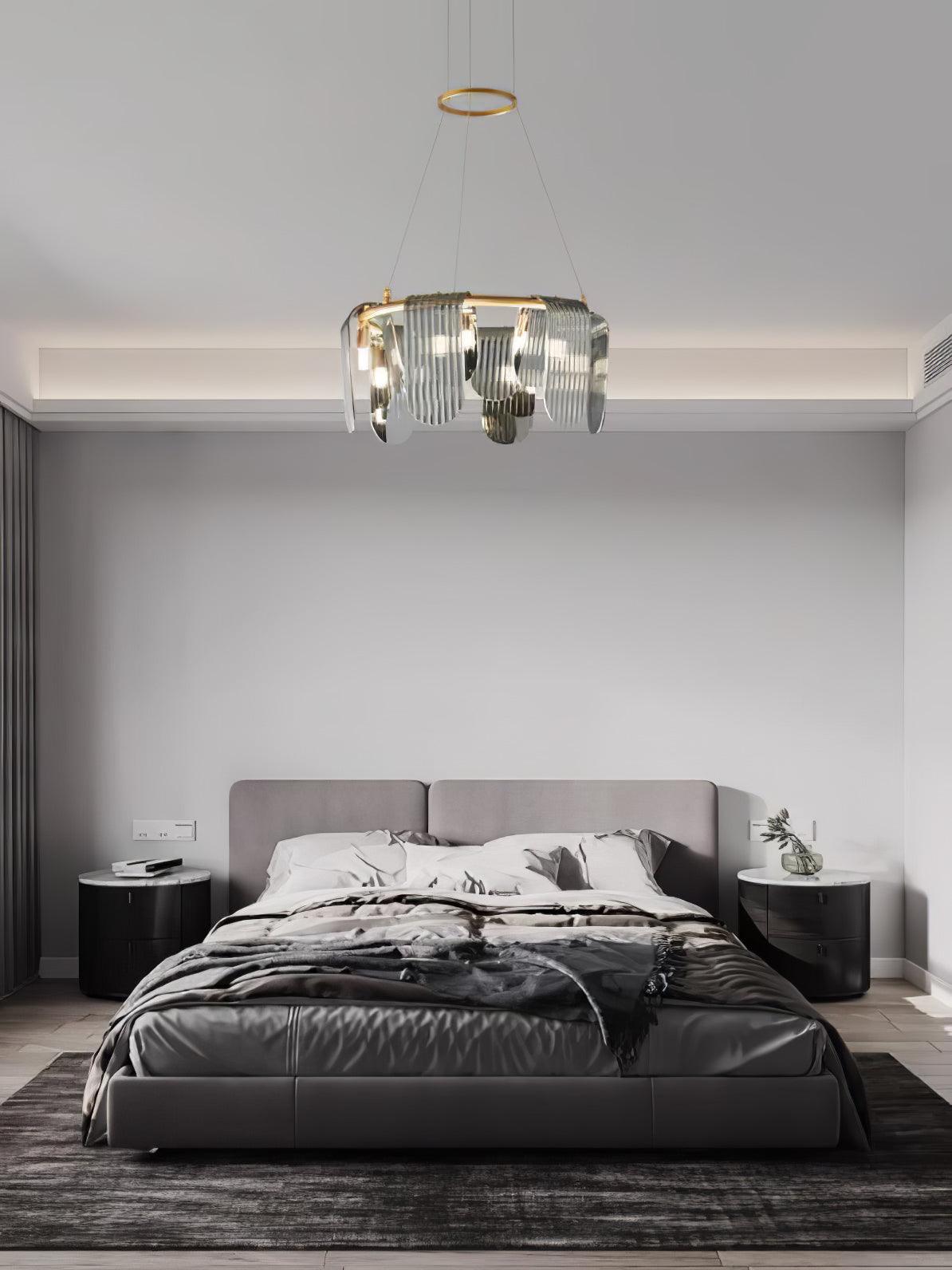 Celorella lampadario in vetro moderno