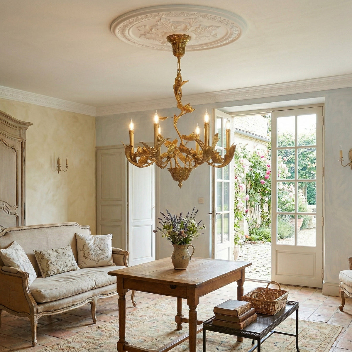 Aurelios lampadario in ottone