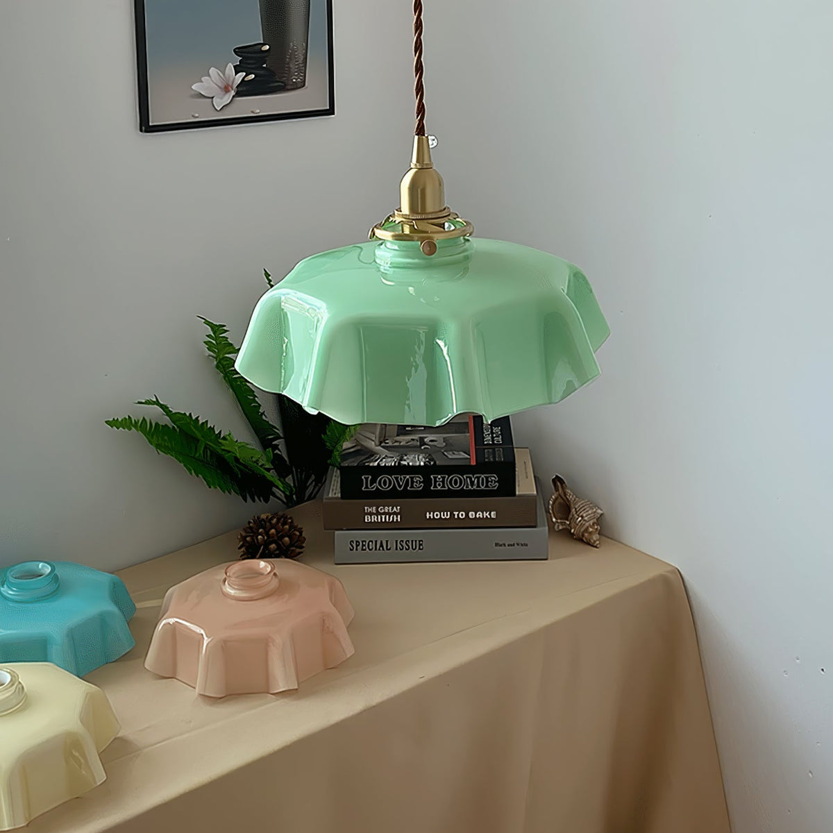 Liorivora lampada a sospensione fiore Francese per sala da pranzo