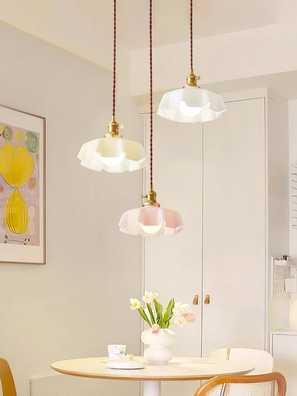 Liorivora lampada a sospensione fiore Francese per sala da pranzo