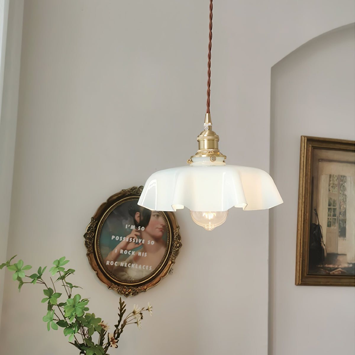 Liorivora lampada a sospensione fiore Francese per sala da pranzo