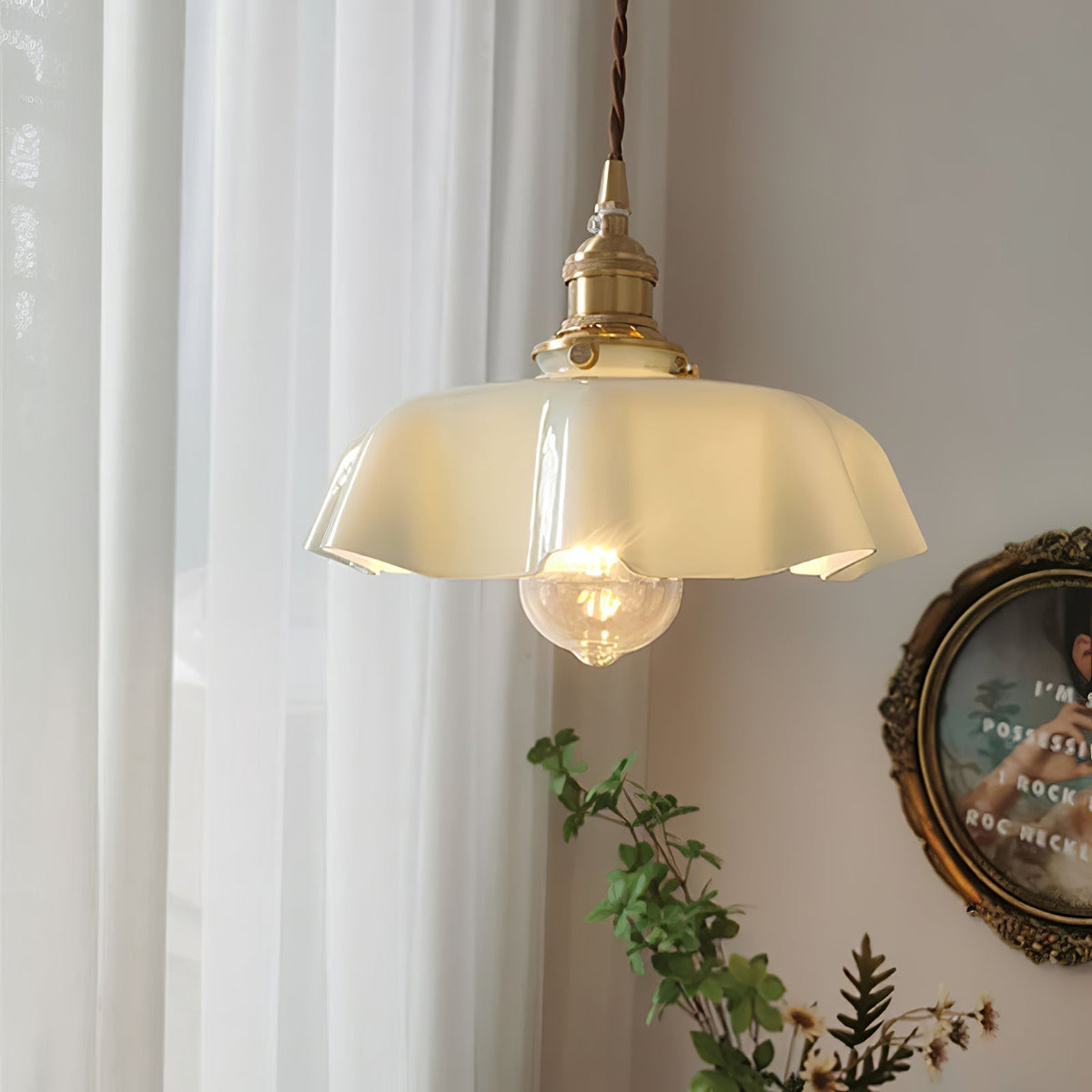 Liorivora lampada a sospensione fiore Francese per sala da pranzo