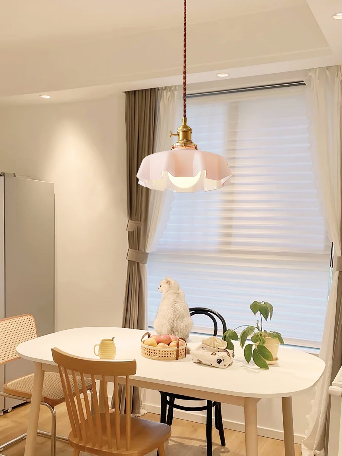Liorivora lampada a sospensione fiore Francese per sala da pranzo