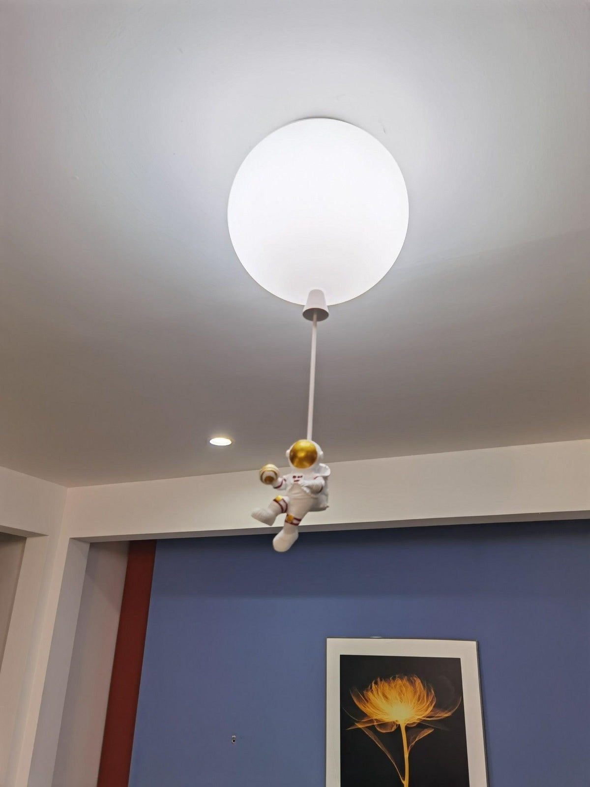 Nirerira lampada da soffitto Acrilico Palloncino Astronaut Divertente per camera dei Bambini a globo