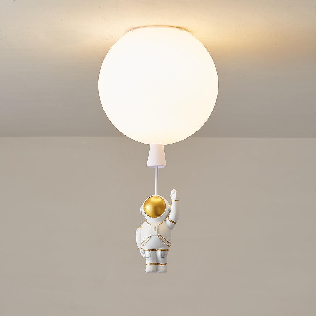 Nirerira lampada da soffitto Acrilico Palloncino Astronaut Divertente per camera dei Bambini a globo