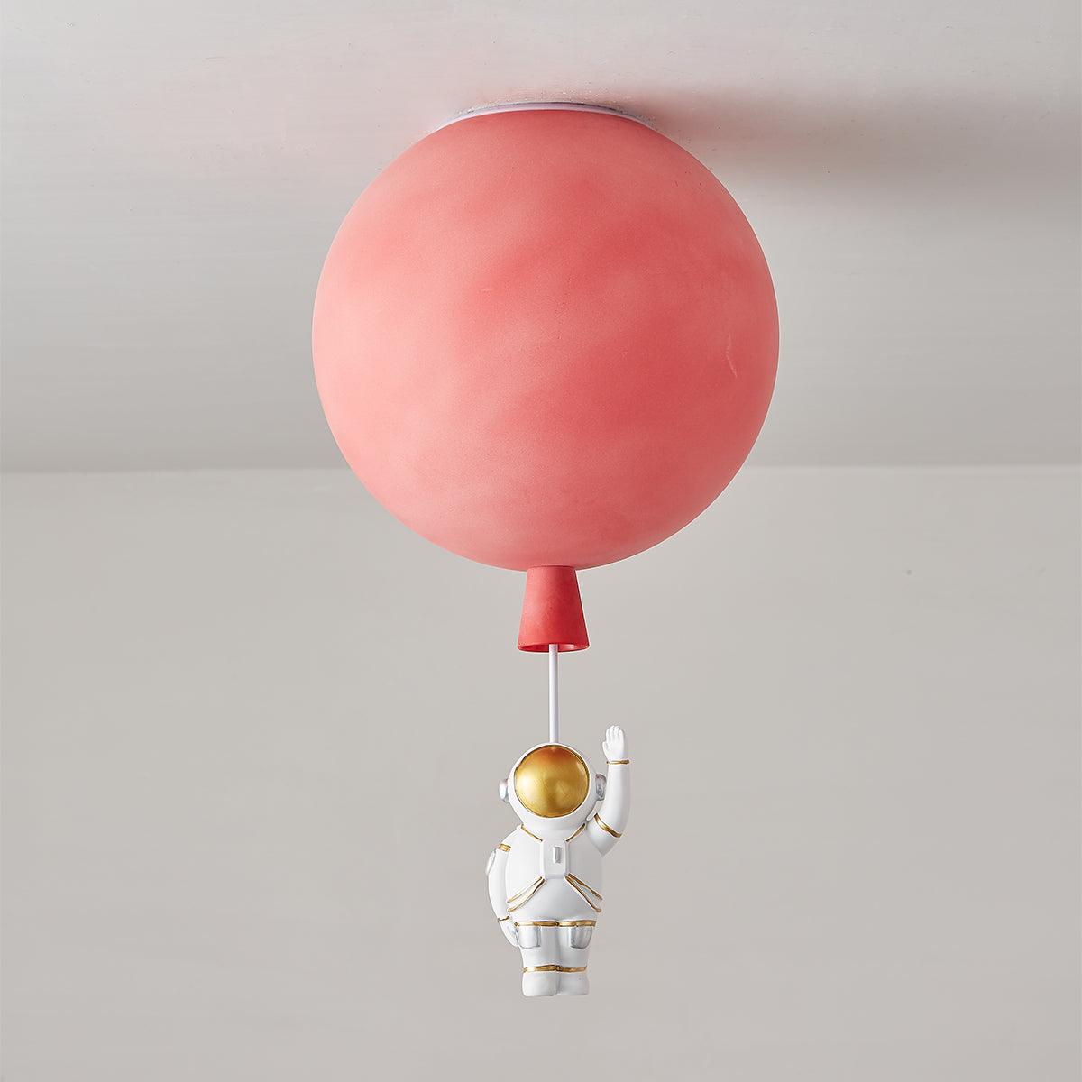 Nirerira lampada da soffitto Acrilico Palloncino Astronaut Divertente per camera dei Bambini a globo