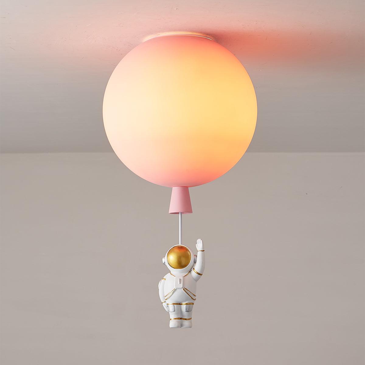 Nirerira lampada da soffitto Acrilico Palloncino Astronaut Divertente per camera dei Bambini a globo