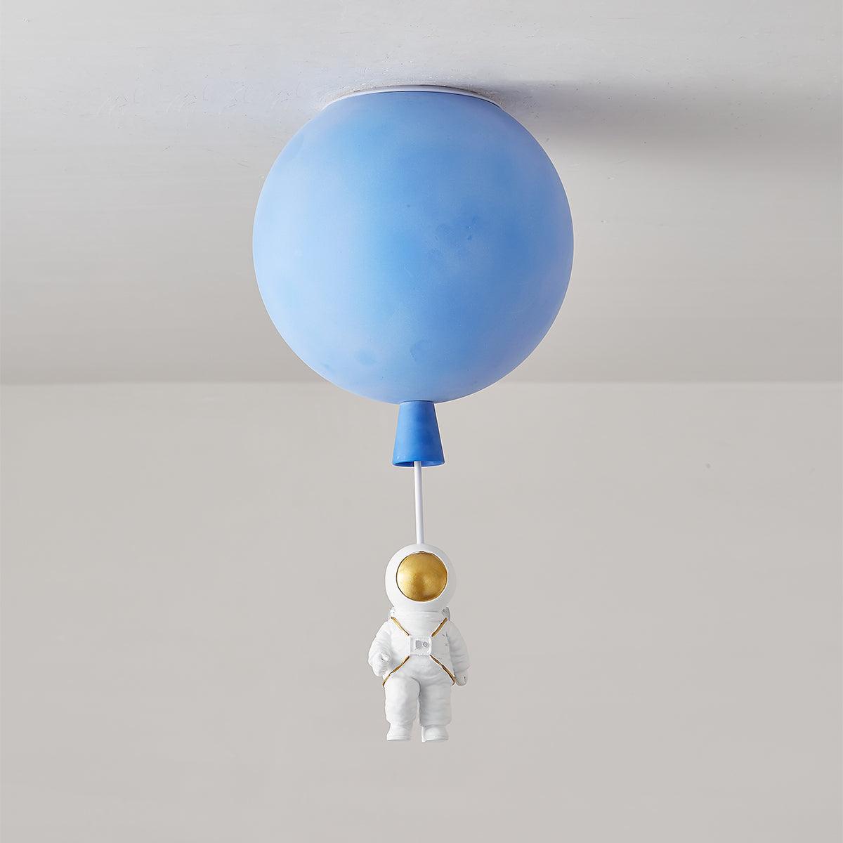Nirerira lampada da soffitto Acrilico Palloncino Astronaut Divertente per camera dei Bambini a globo