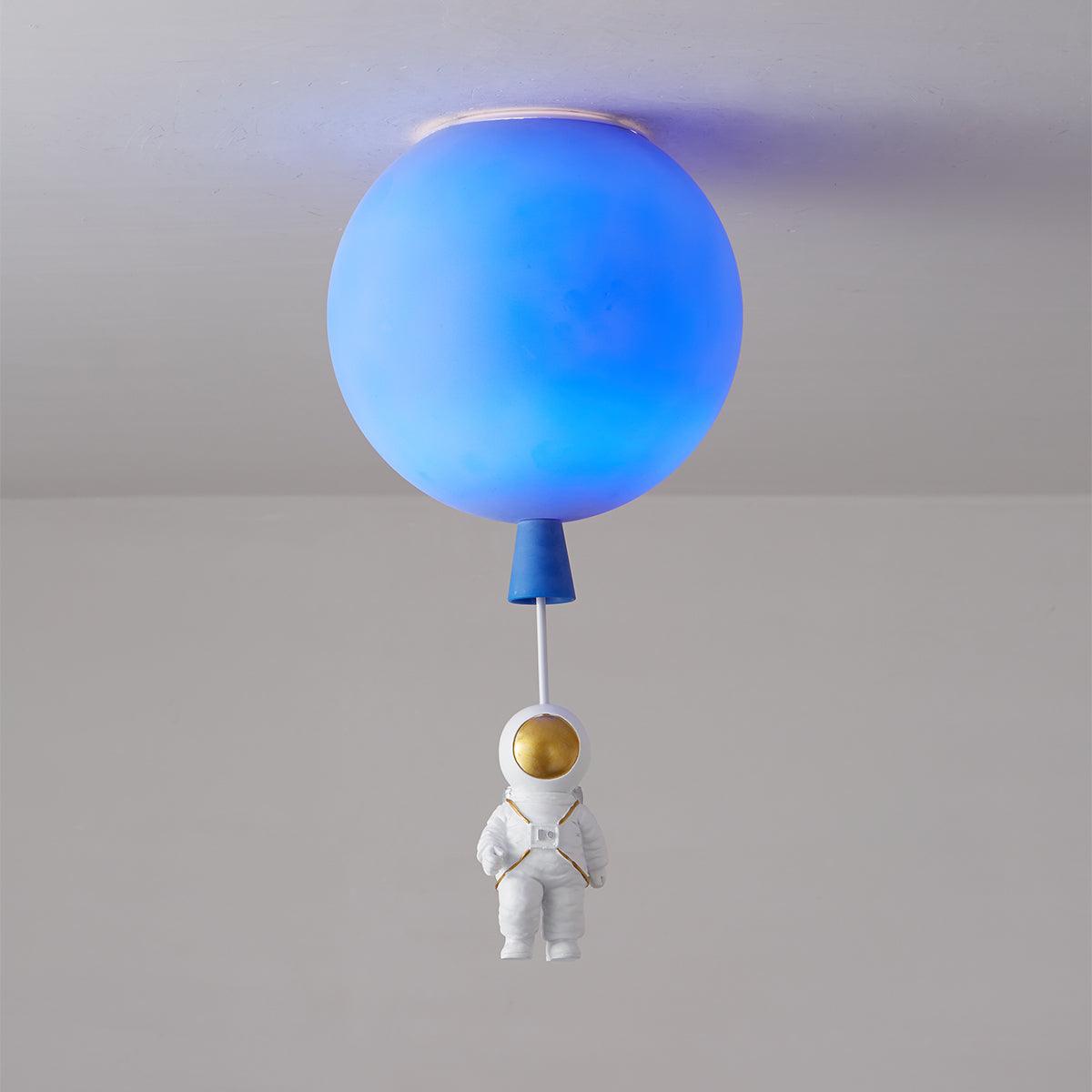 Nirerira lampada da soffitto Acrilico Palloncino Astronaut Divertente per camera dei Bambini a globo