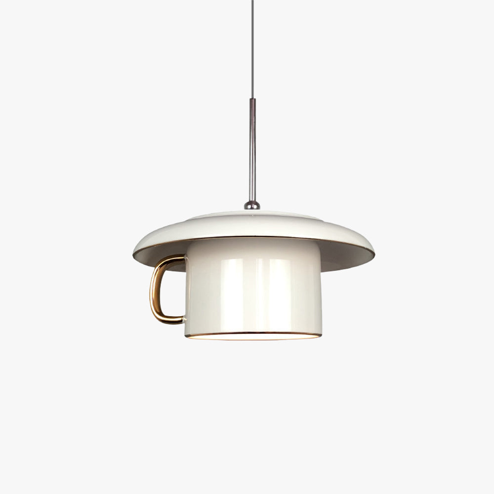Valentina Urbano Tazza Ceramica LED Lampade a Sospensione Soggiorno