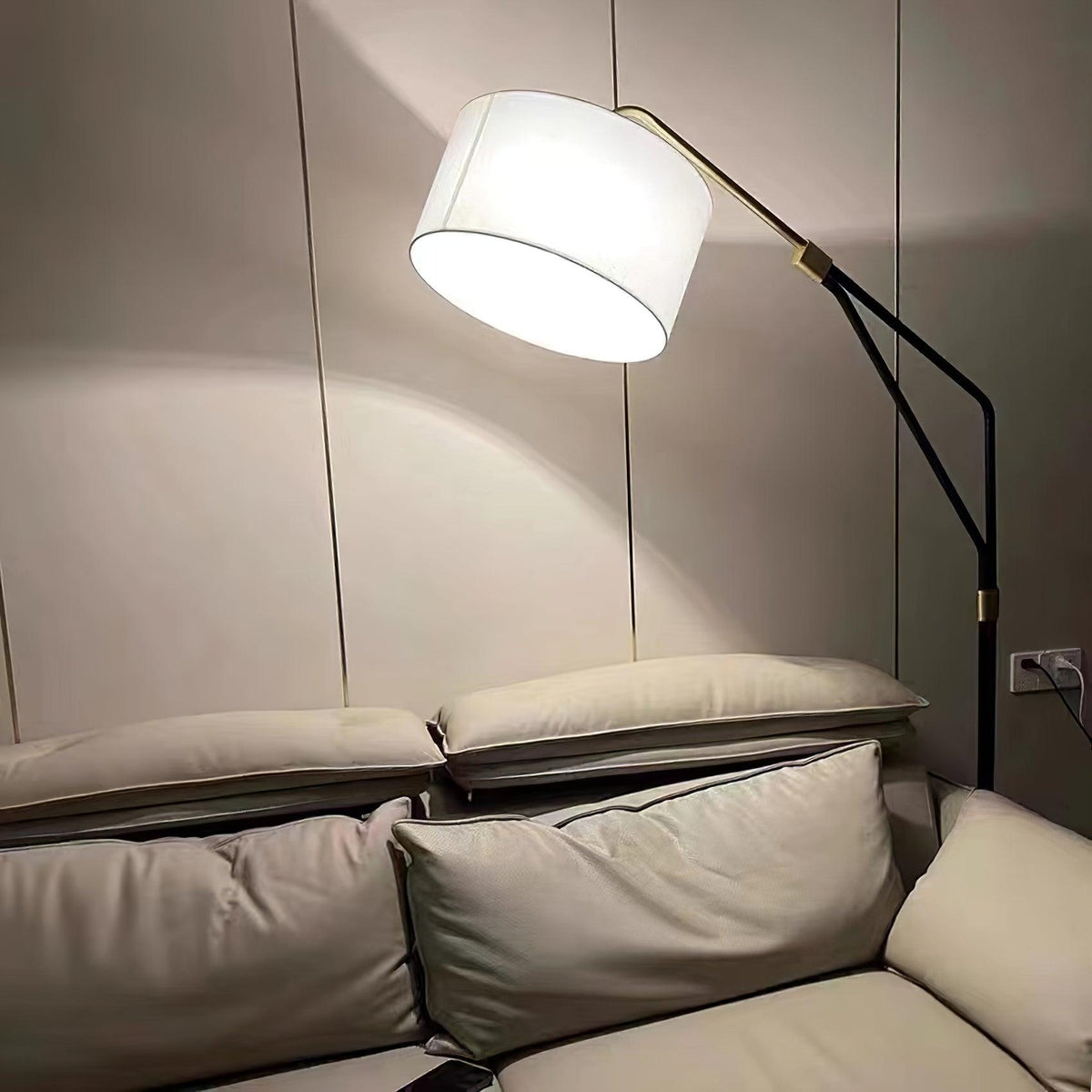 Eveny lampada da terra minimalista in marmo