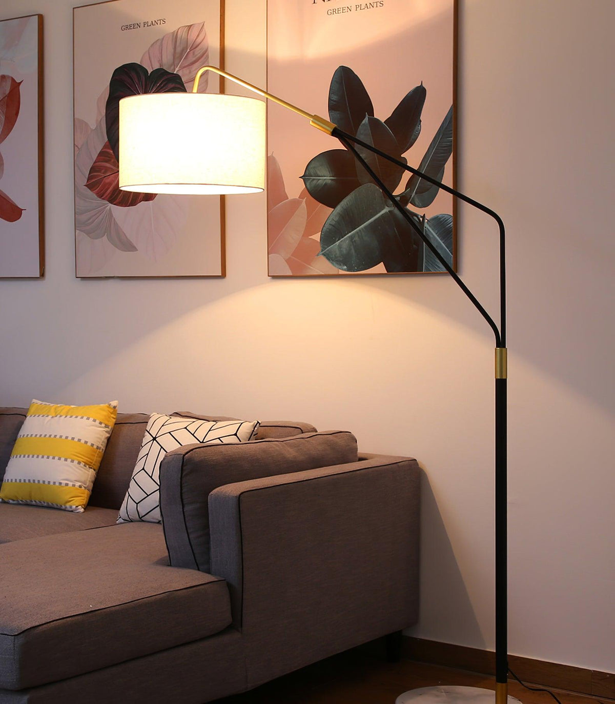 Eveny lampada da terra minimalista in marmo