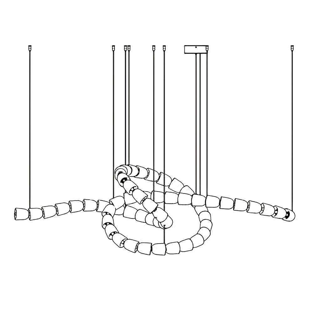 Nexus Oro lampadario in cristallo - 元字段测试