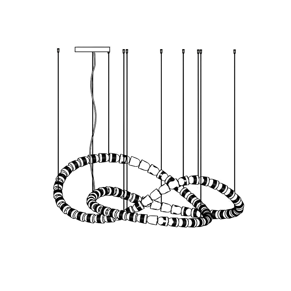 Nexus Oro lampadario in cristallo - 元字段测试