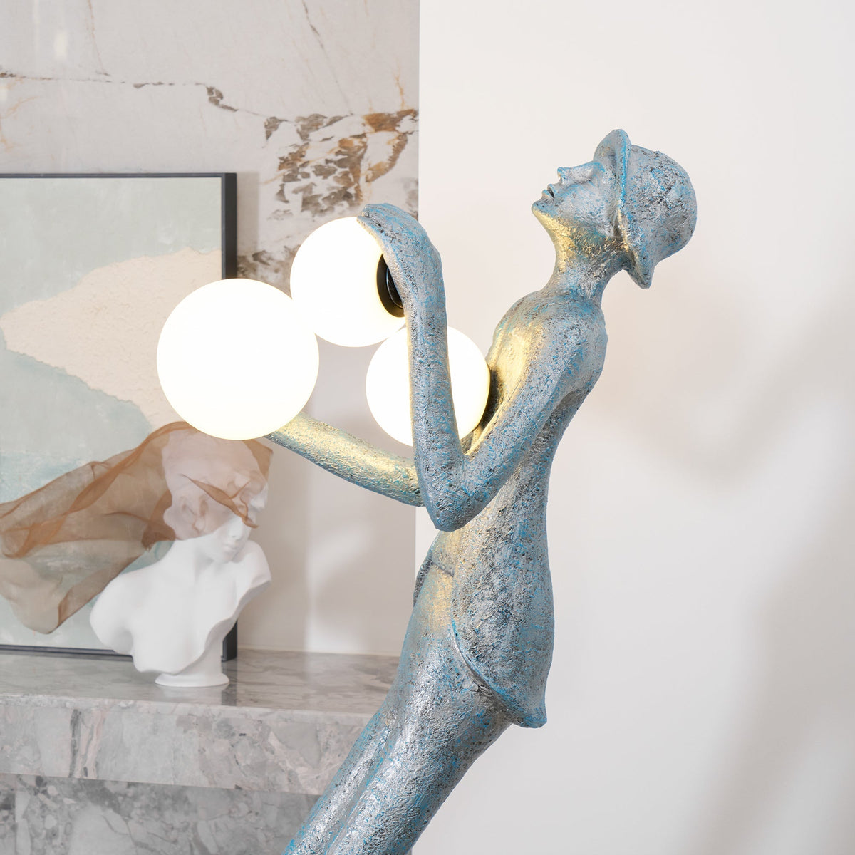Seloia Gentleman Sculpture lampada da terra