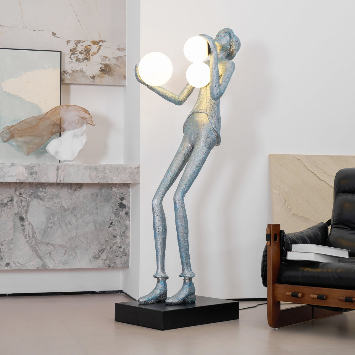 Seloia Gentleman Sculpture lampada da terra