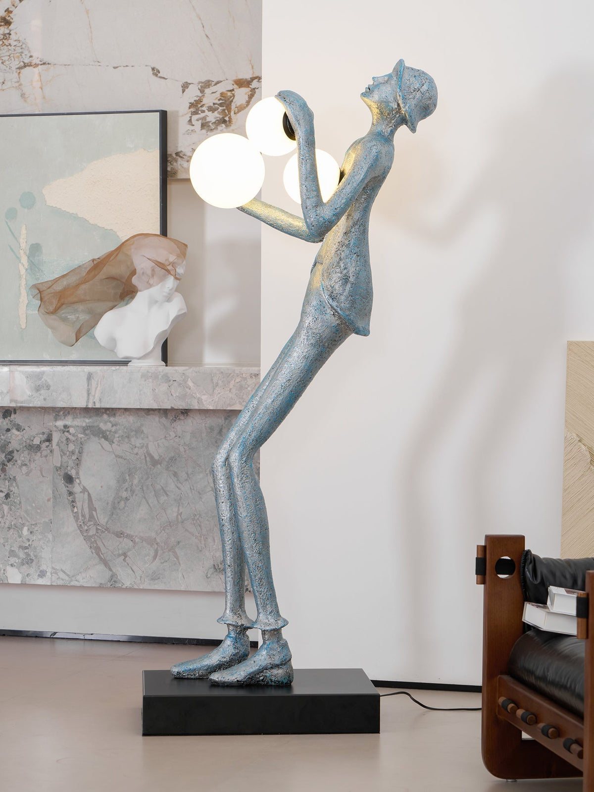 Seloia Gentleman Sculpture lampada da terra