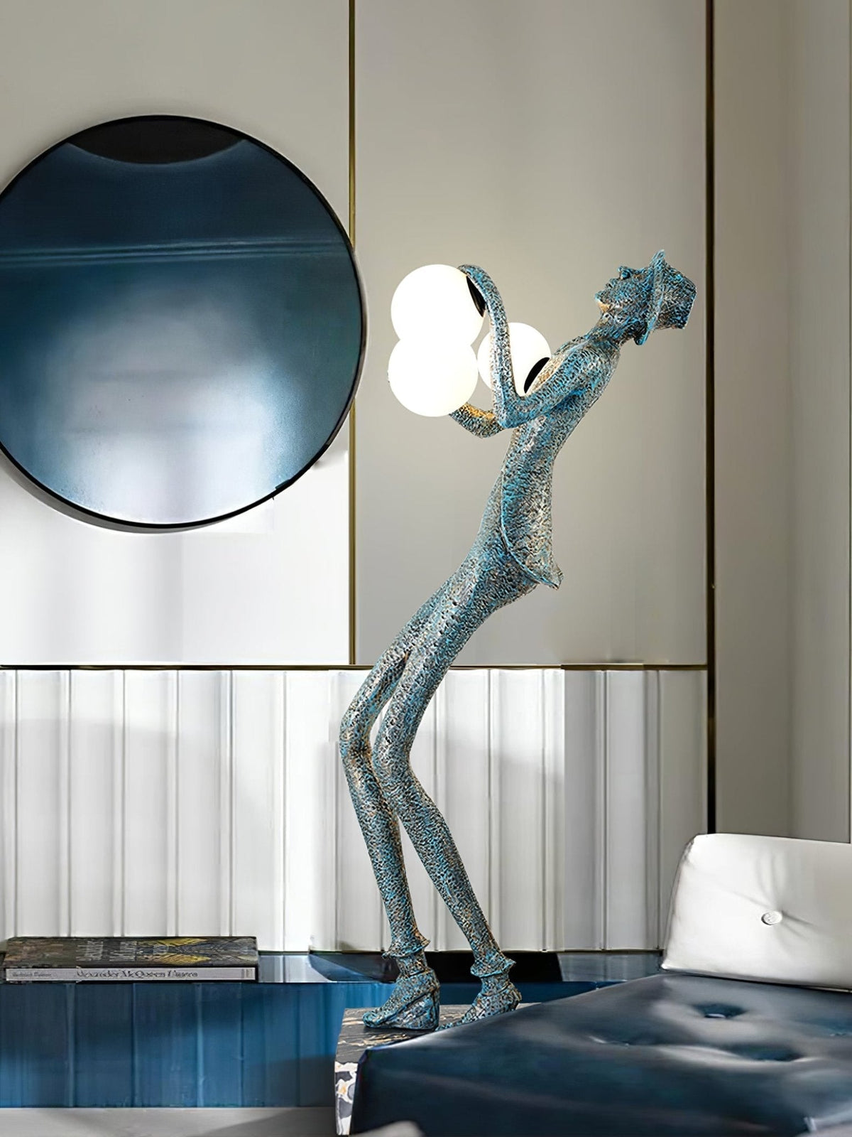 Seloia Gentleman Sculpture lampada da terra