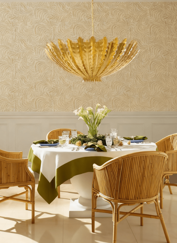 Lumuira Luxurious Gilded Acanthus lampadario in oro