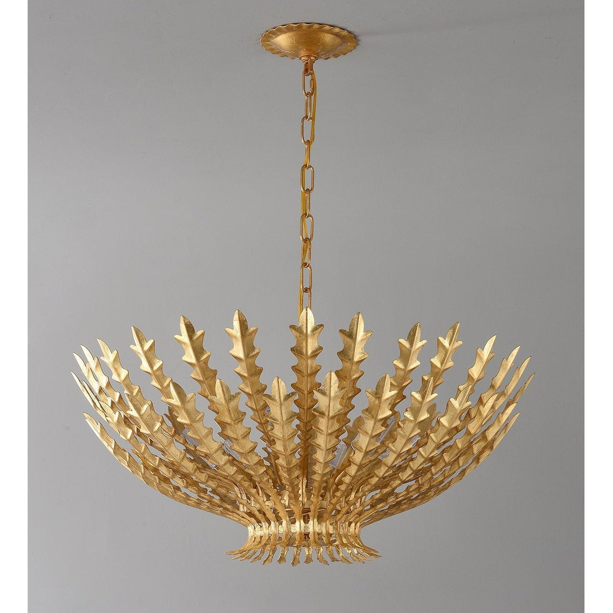 Lumuira Luxurious Gilded Acanthus lampadario in oro