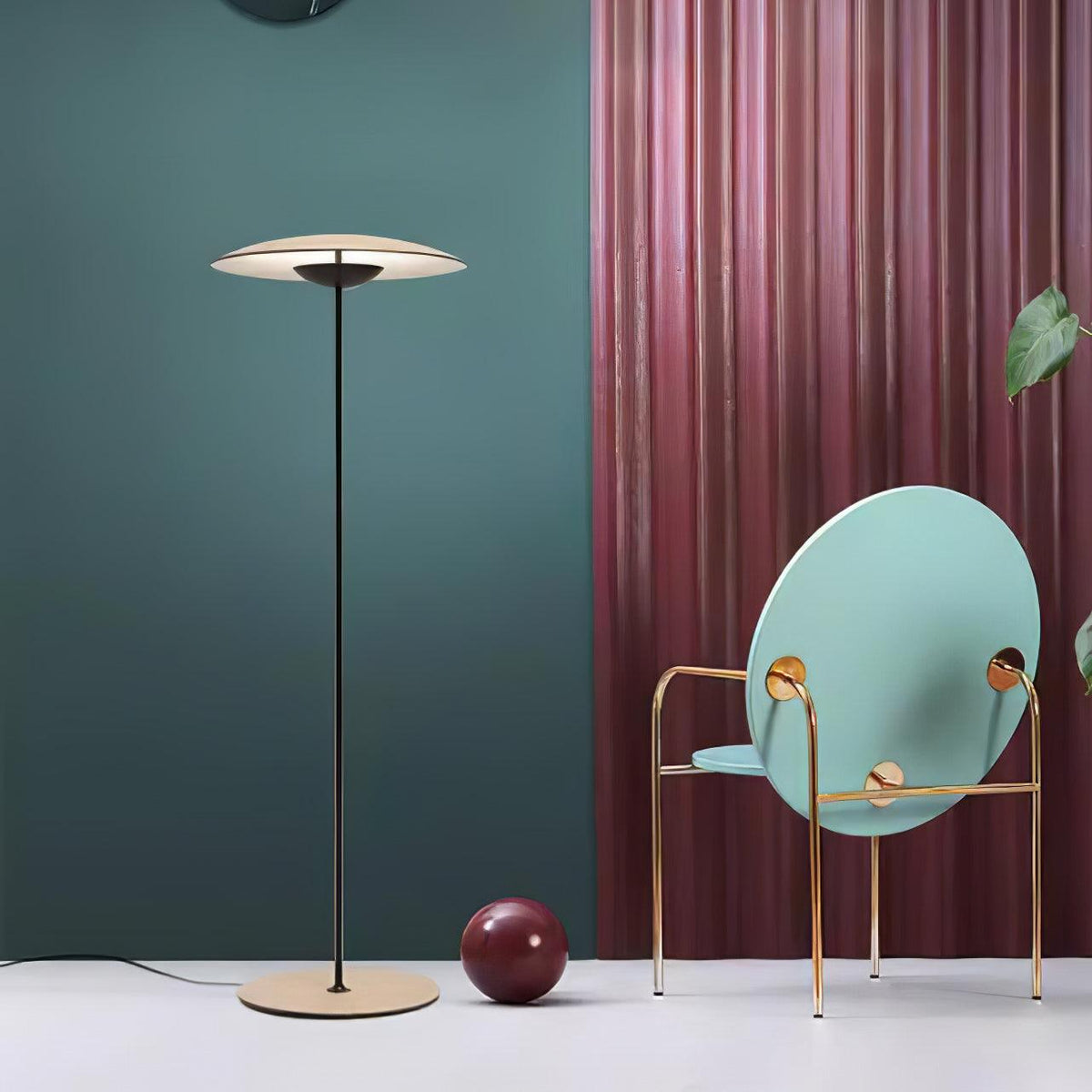 Ferinira lampada da terra in Alluminio minimalista