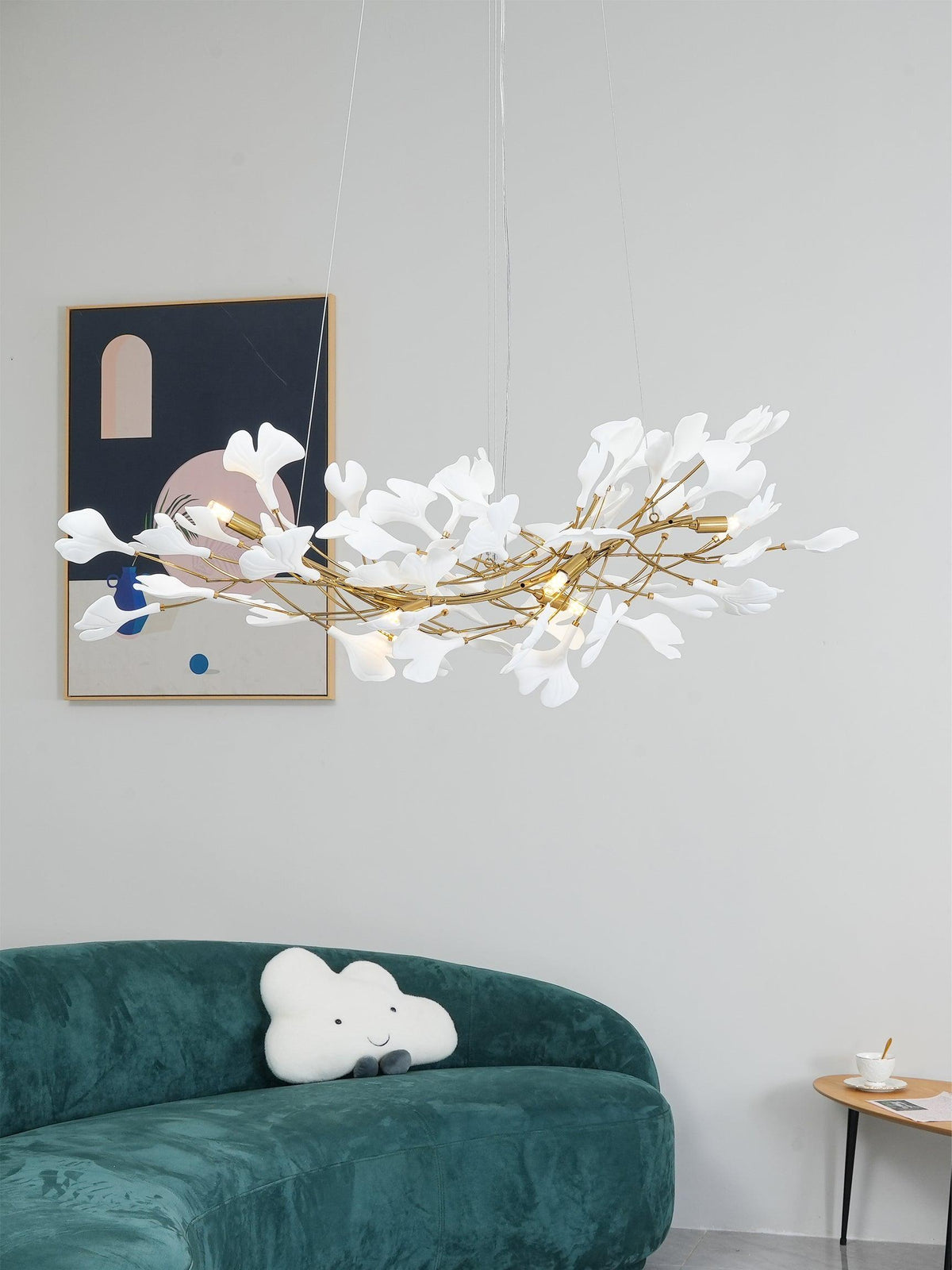 Cereian lampadario in Ceramica a petali di Ginkgo