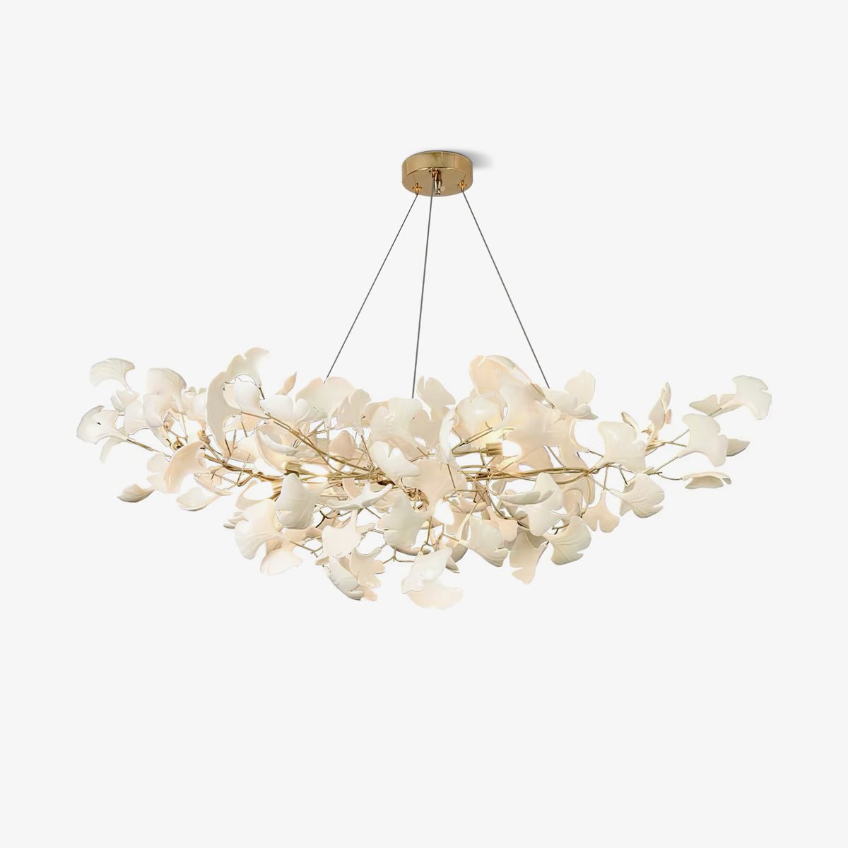 Cereian lampadario in Ceramica a petali di Ginkgo