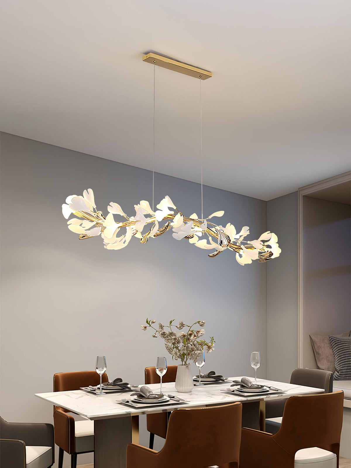 Vixu lampadario Postmodern Luxury Gingko Ceramics
