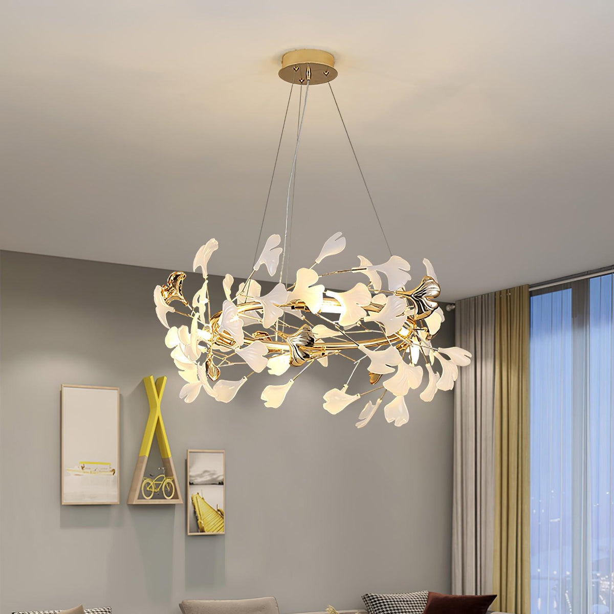 Vixu lampadario Postmodern Luxury Gingko Ceramics