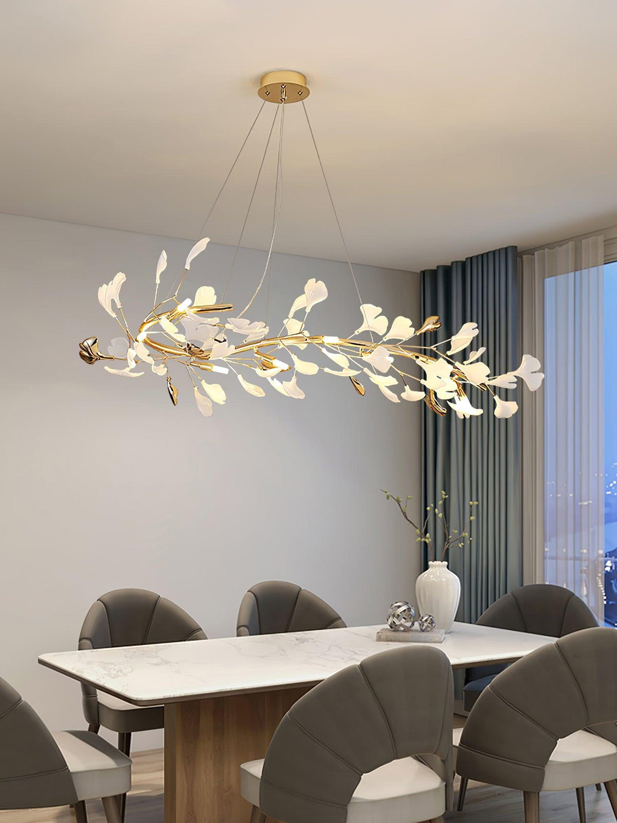 Vixu lampadario Postmodern Luxury Gingko Ceramics