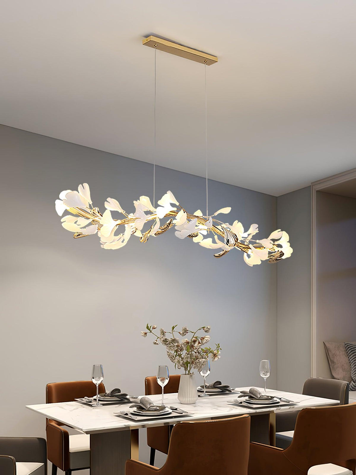 Vixu lampadario Postmodern Luxury Gingko Ceramics