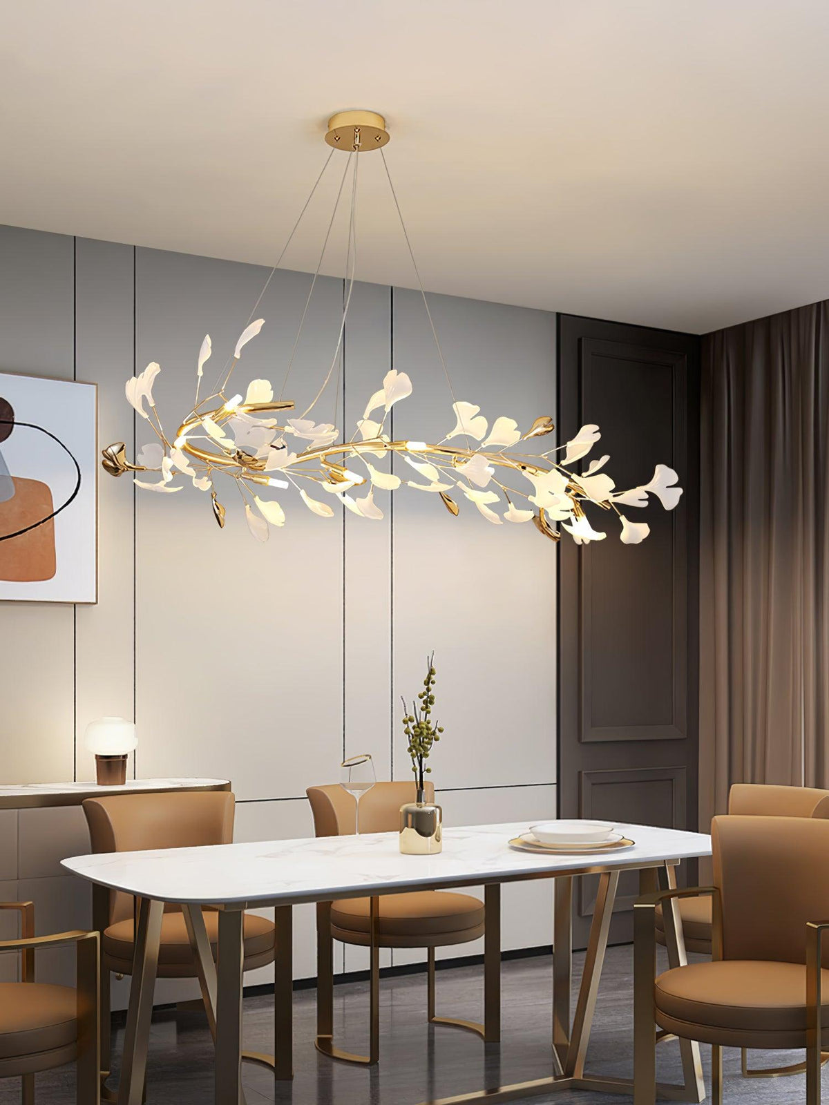 Vixu lampadario Postmodern Luxury Gingko Ceramics