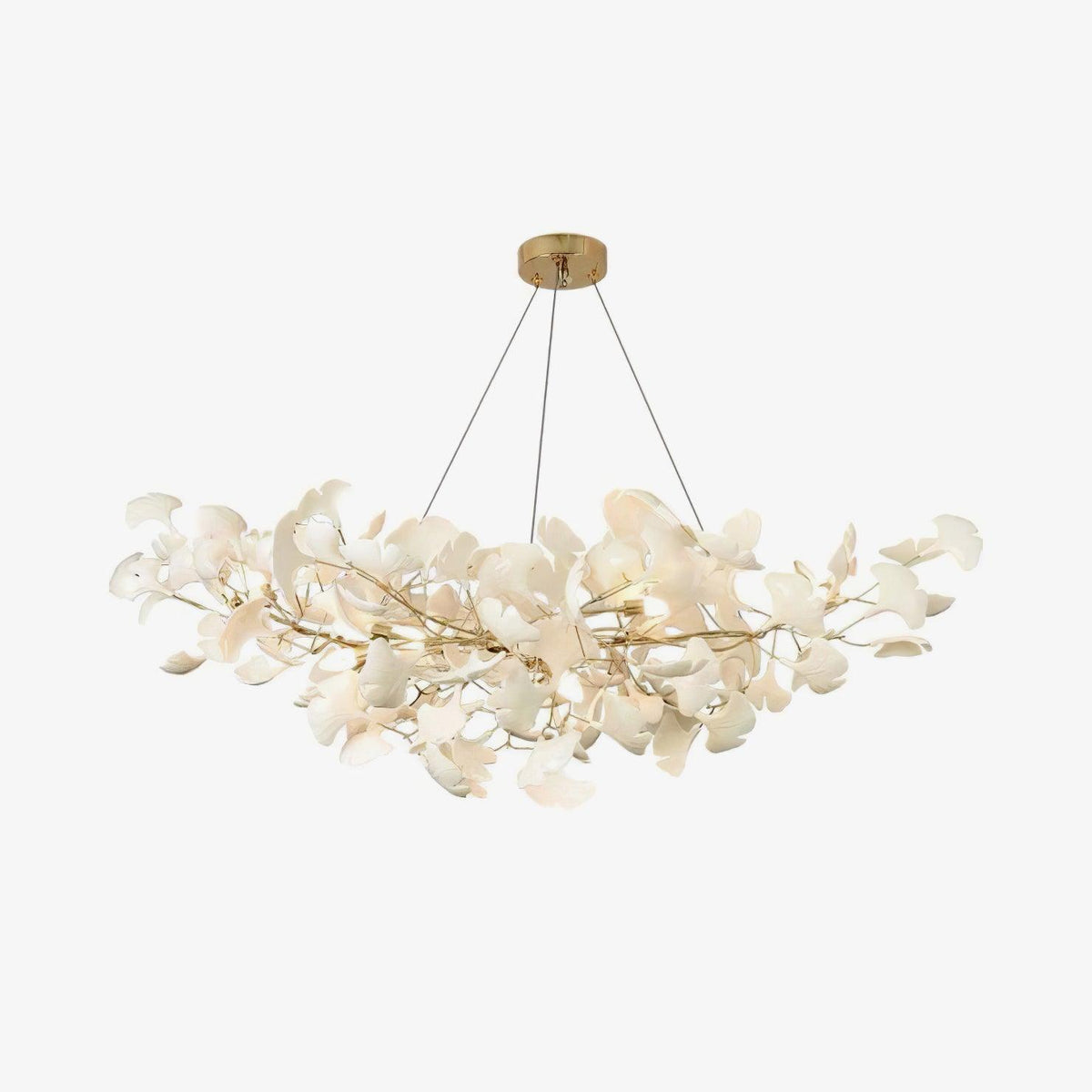 Cereian lampadario in Ceramica a petali di Ginkgo