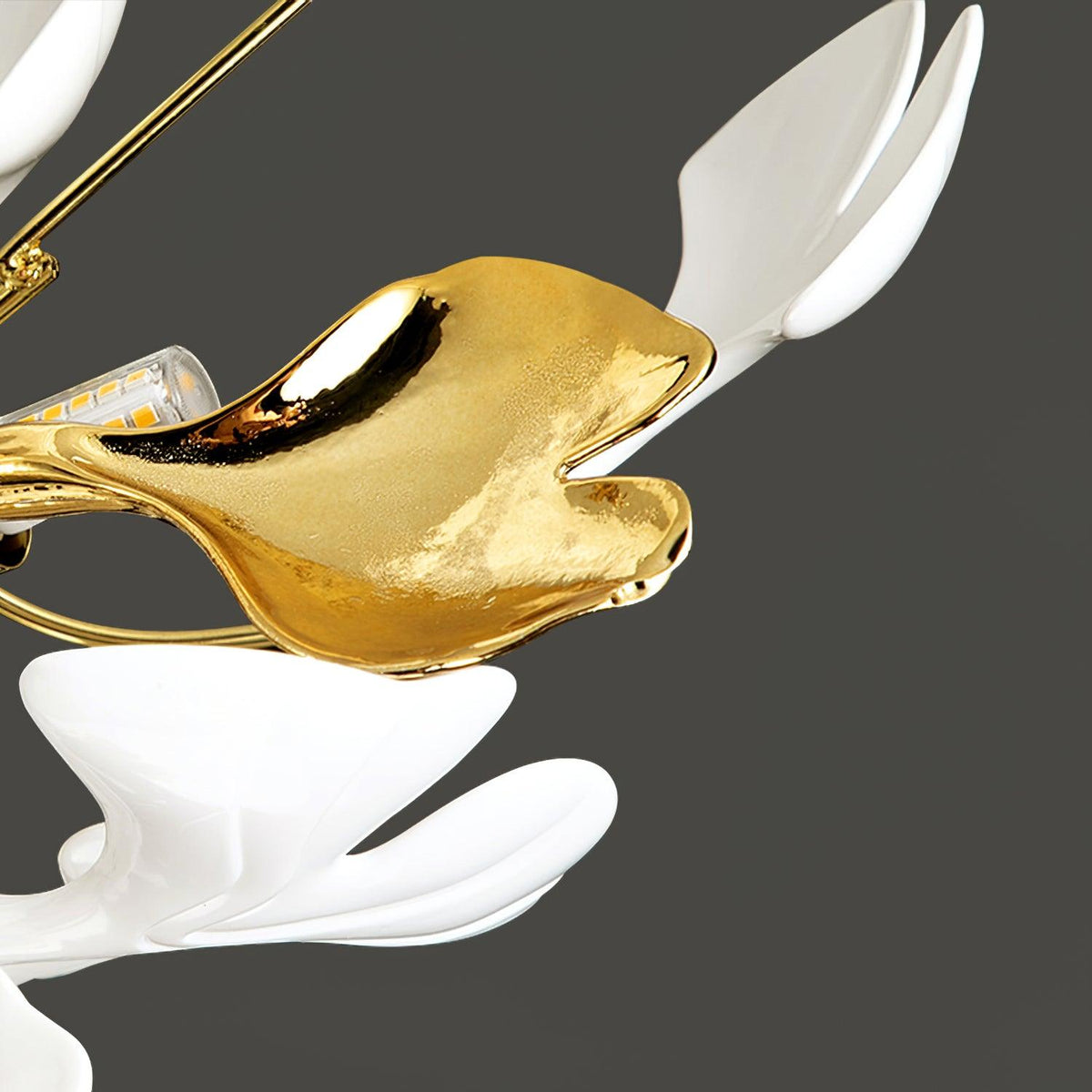 Callenne lampada da soffitto elegante a forma di foglia di ginkgo