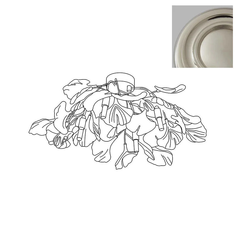 Callenne lampada da soffitto elegante a forma di foglia di ginkgo