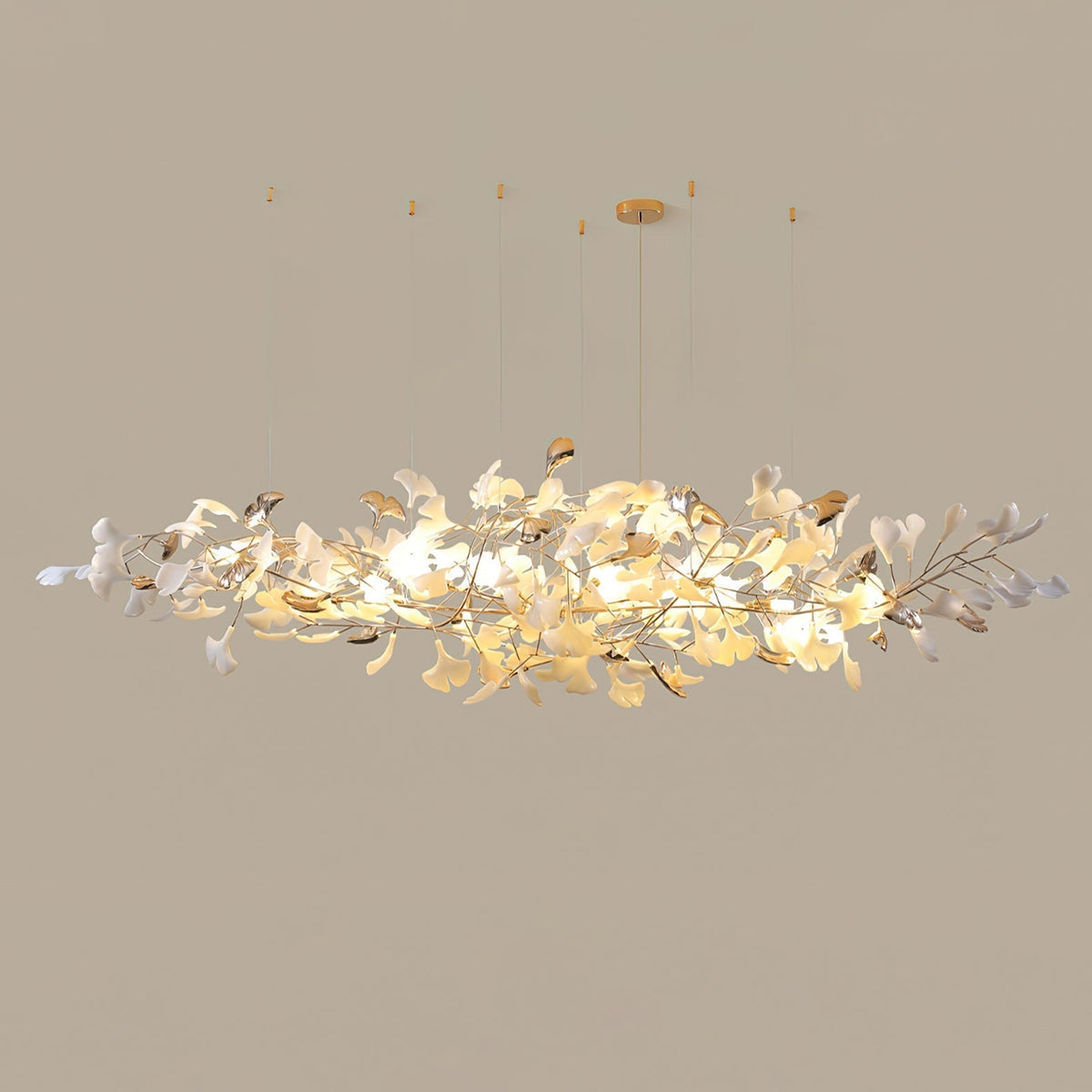 Sovell lampadario di lusso Postmoderno Ginkgo Cloud Ceramics