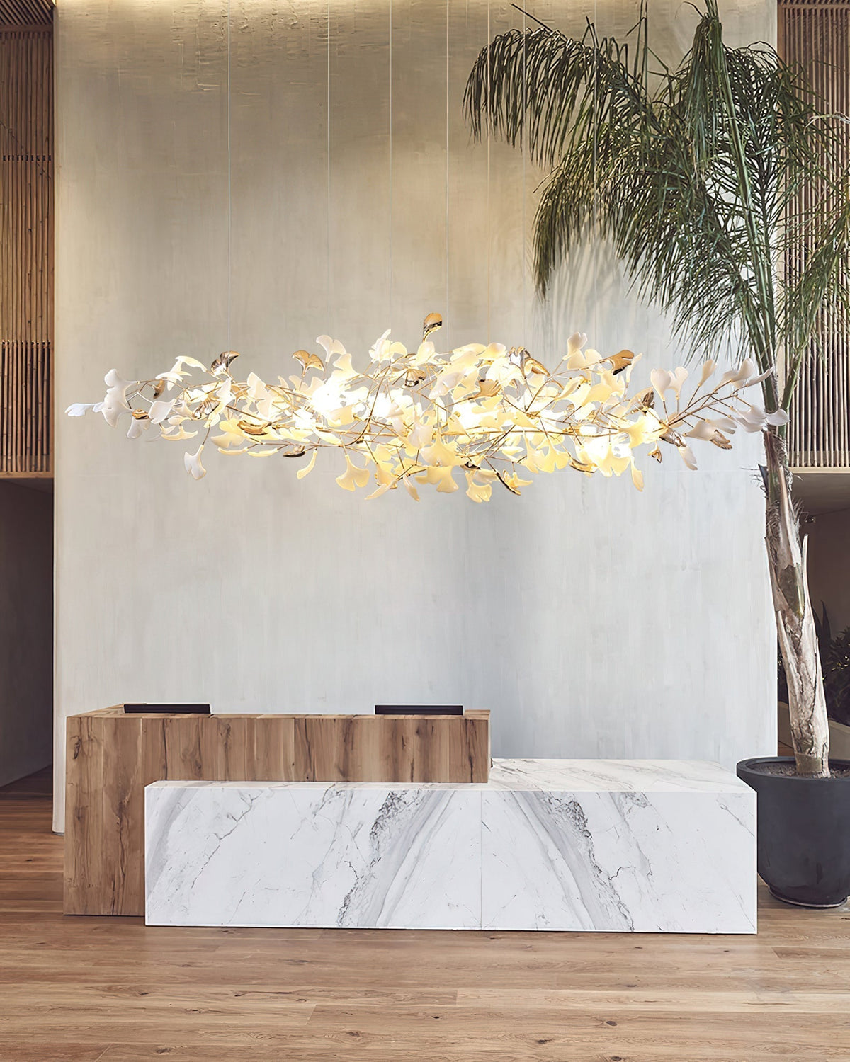 Sovell lampadario di lusso Postmoderno Ginkgo Cloud Ceramics