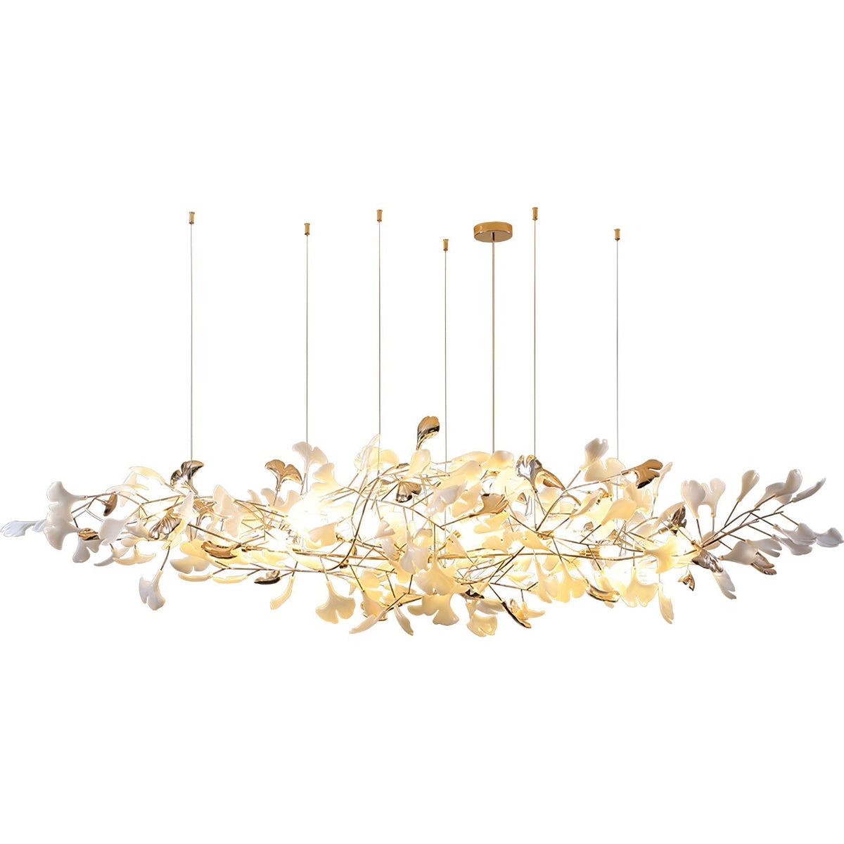 Sovell lampadario di lusso Postmoderno Ginkgo Cloud Ceramics