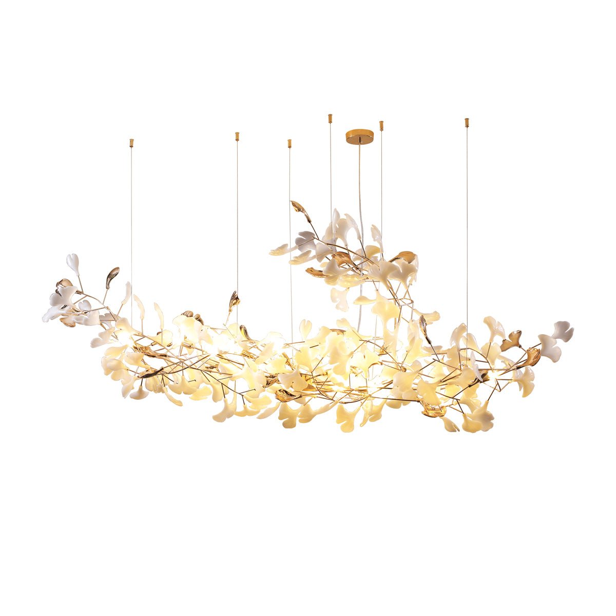 Sovell lampadario di lusso Postmoderno Ginkgo Cloud Ceramics
