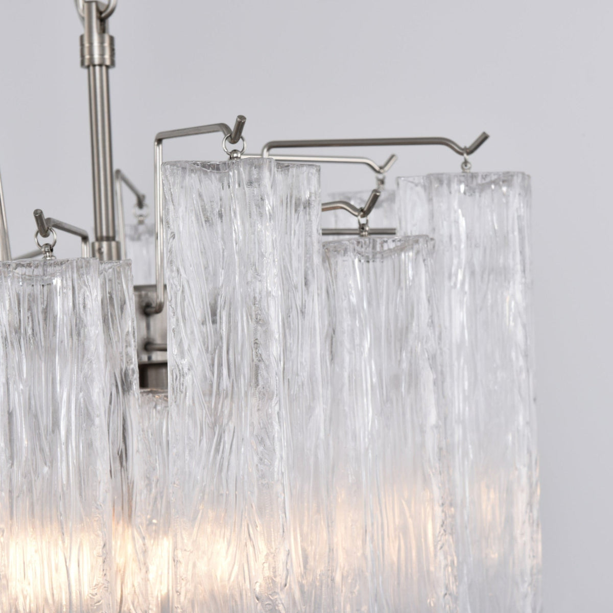 Celorora lampadario Tubi in vetro Murano Chiaro a Più Livelli moderno