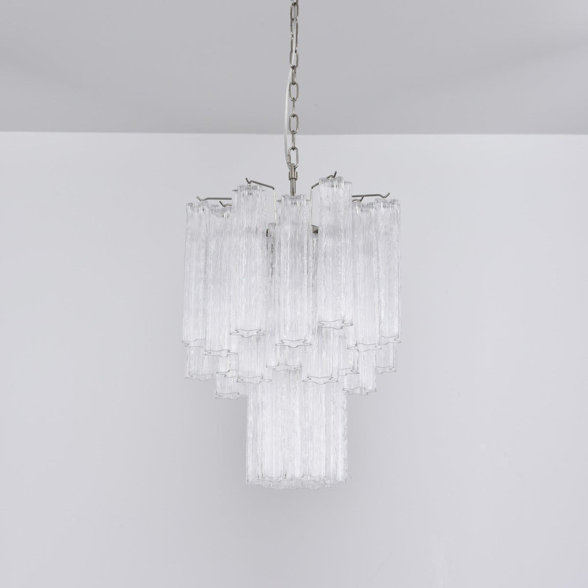 Celorora lampadario Tubi in vetro Murano Chiaro a Più Livelli moderno