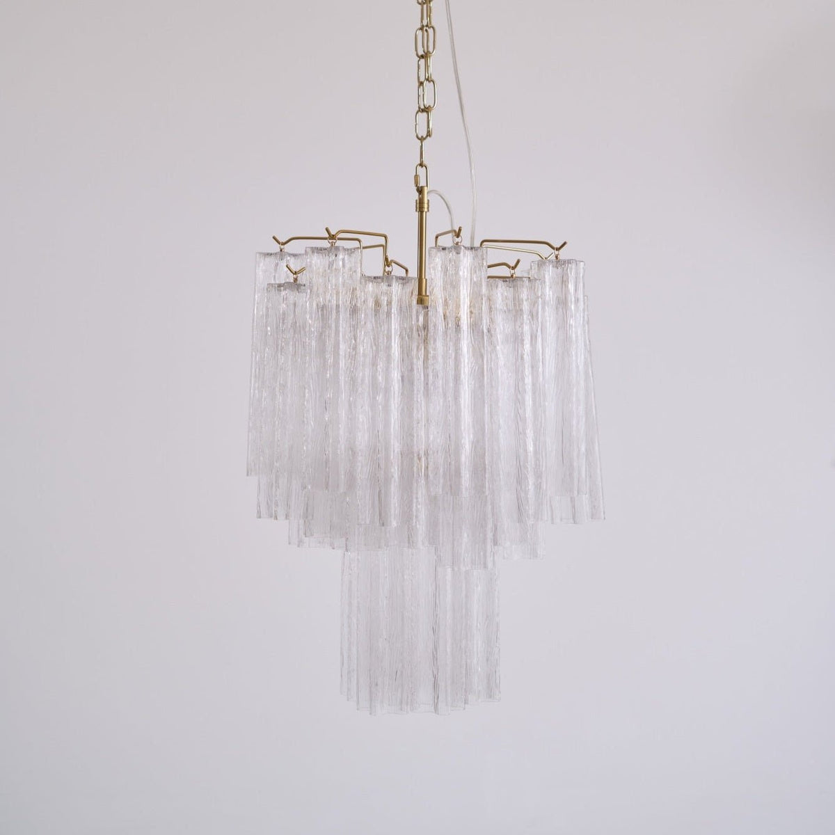 Celorora lampadario Tubi in vetro Murano Chiaro a Più Livelli moderno