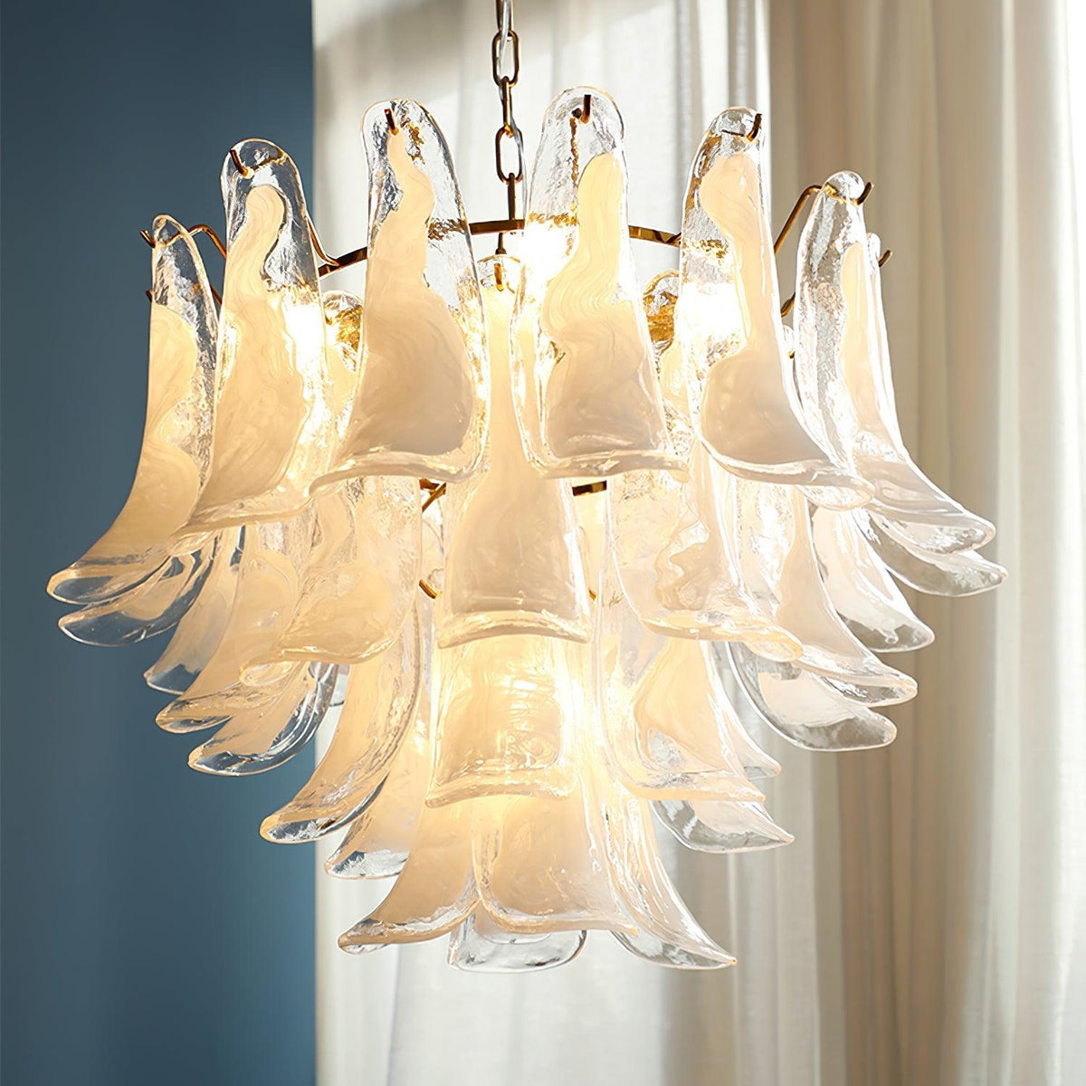 Glyra lampadario ambra Fioritura