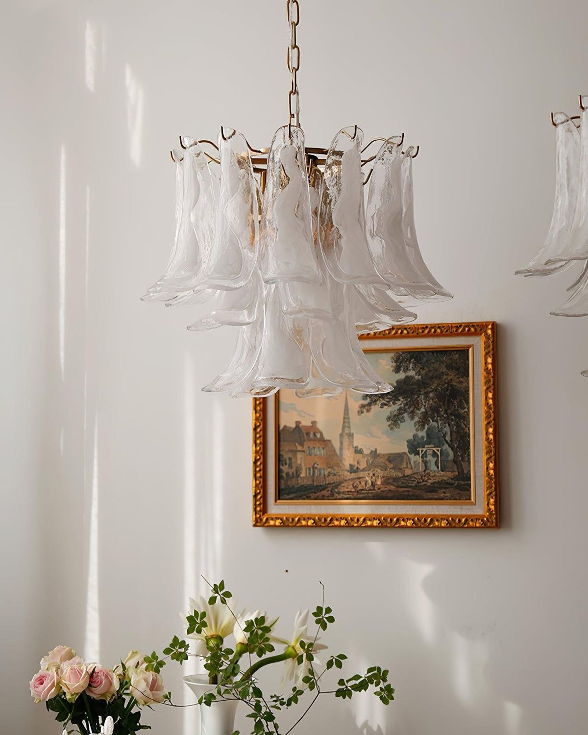 Glyra lampadario ambra Fioritura