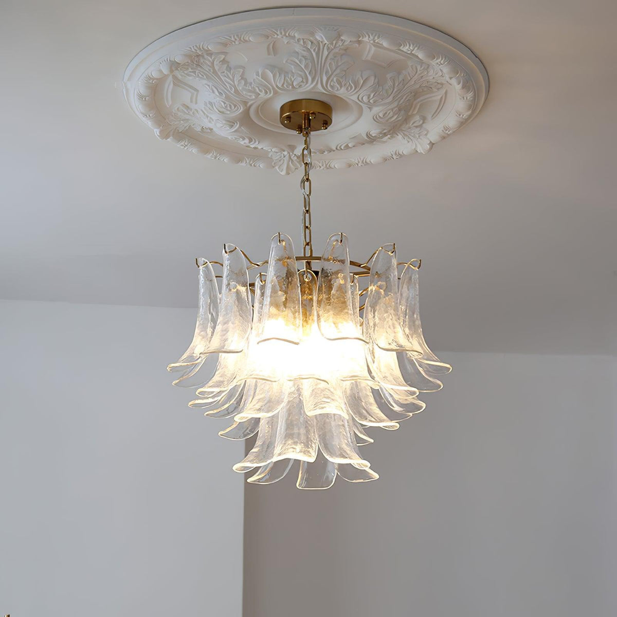 Glyra lampadario ambra Fioritura