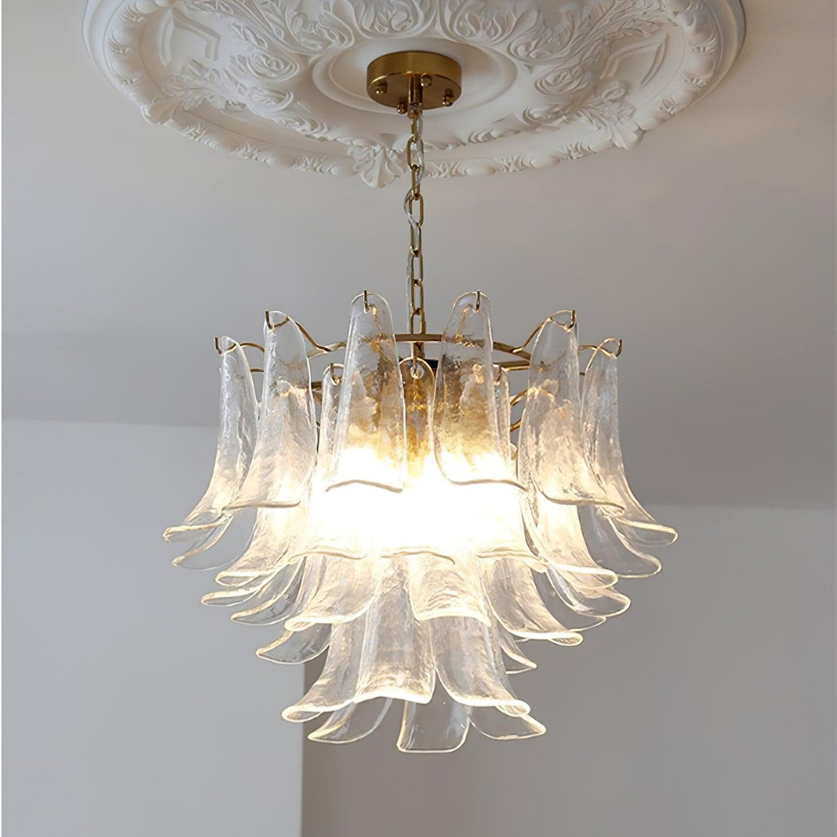 Glyra lampadario ambra Fioritura