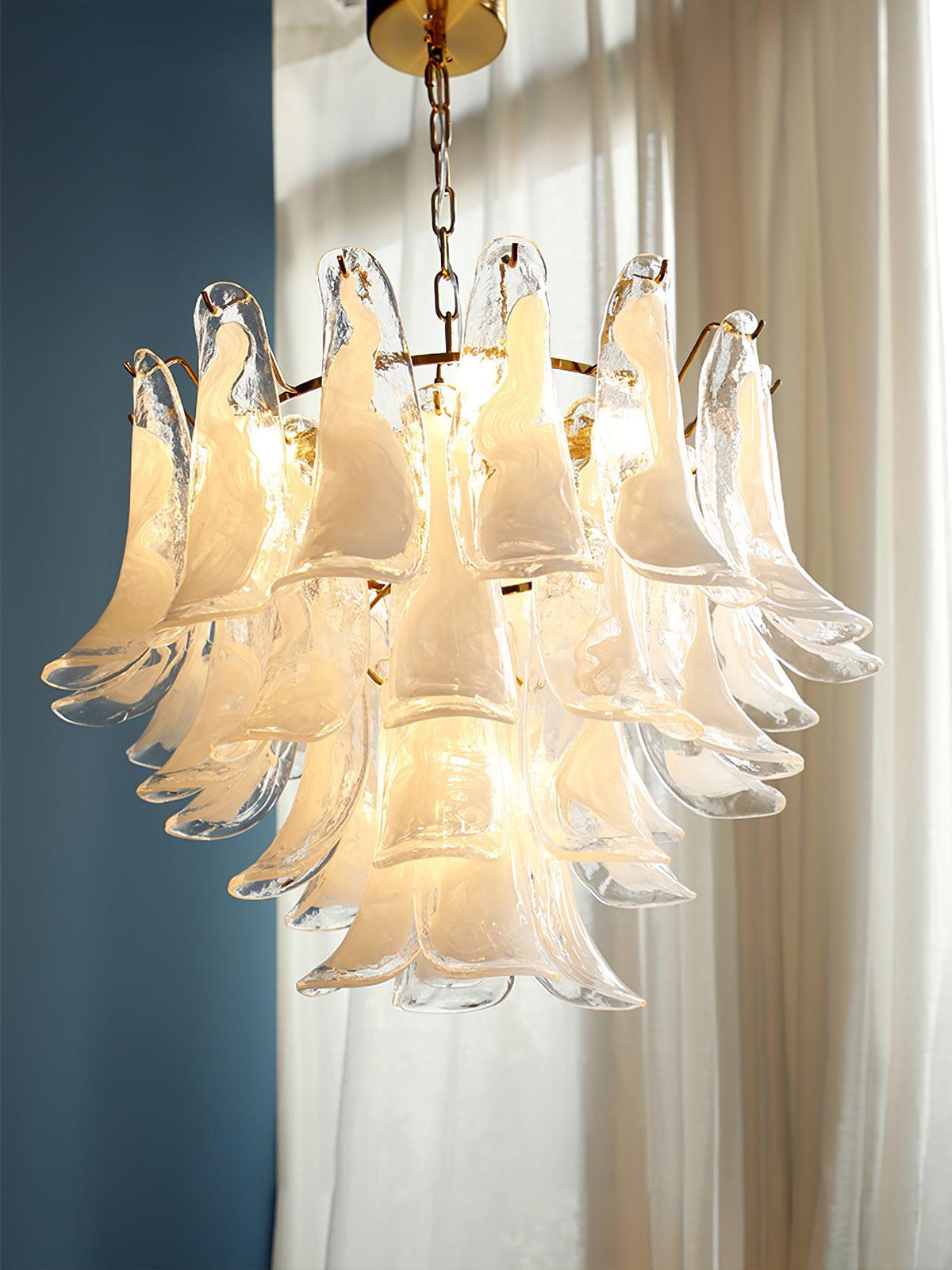 Glyra lampadario ambra Fioritura