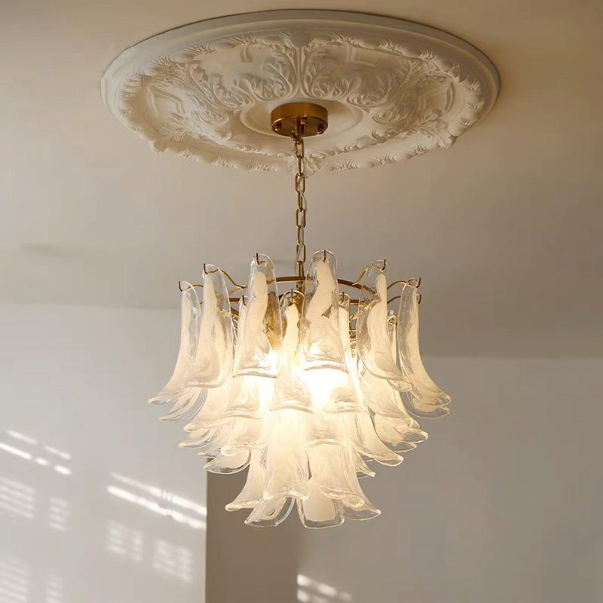 Glyra lampadario ambra Fioritura