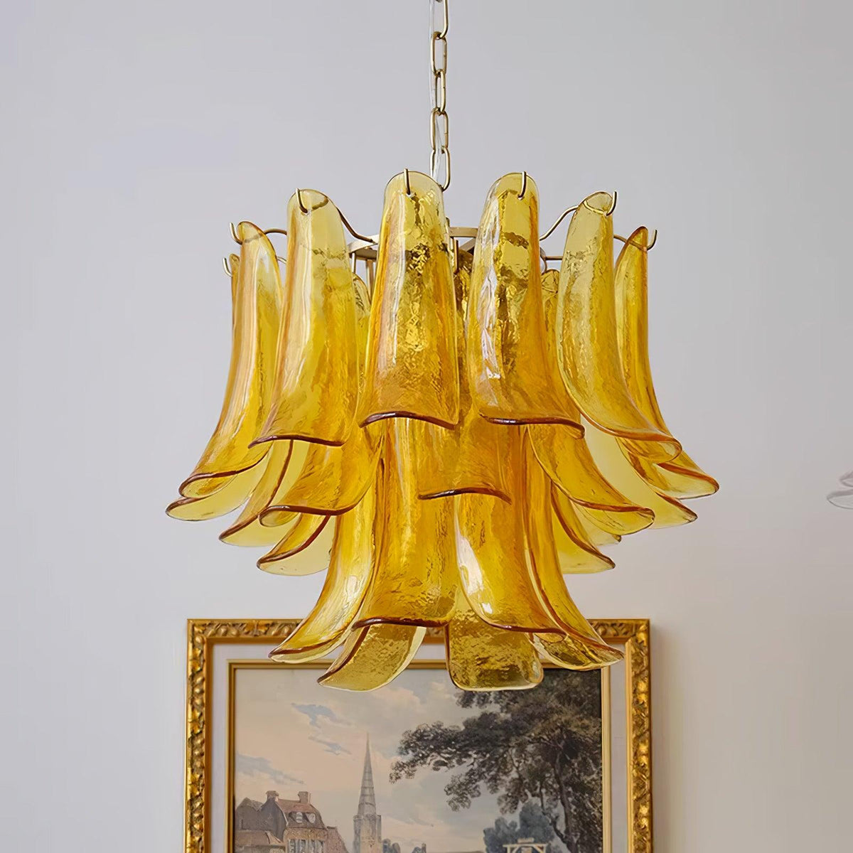 Glyra lampadario ambra Fioritura