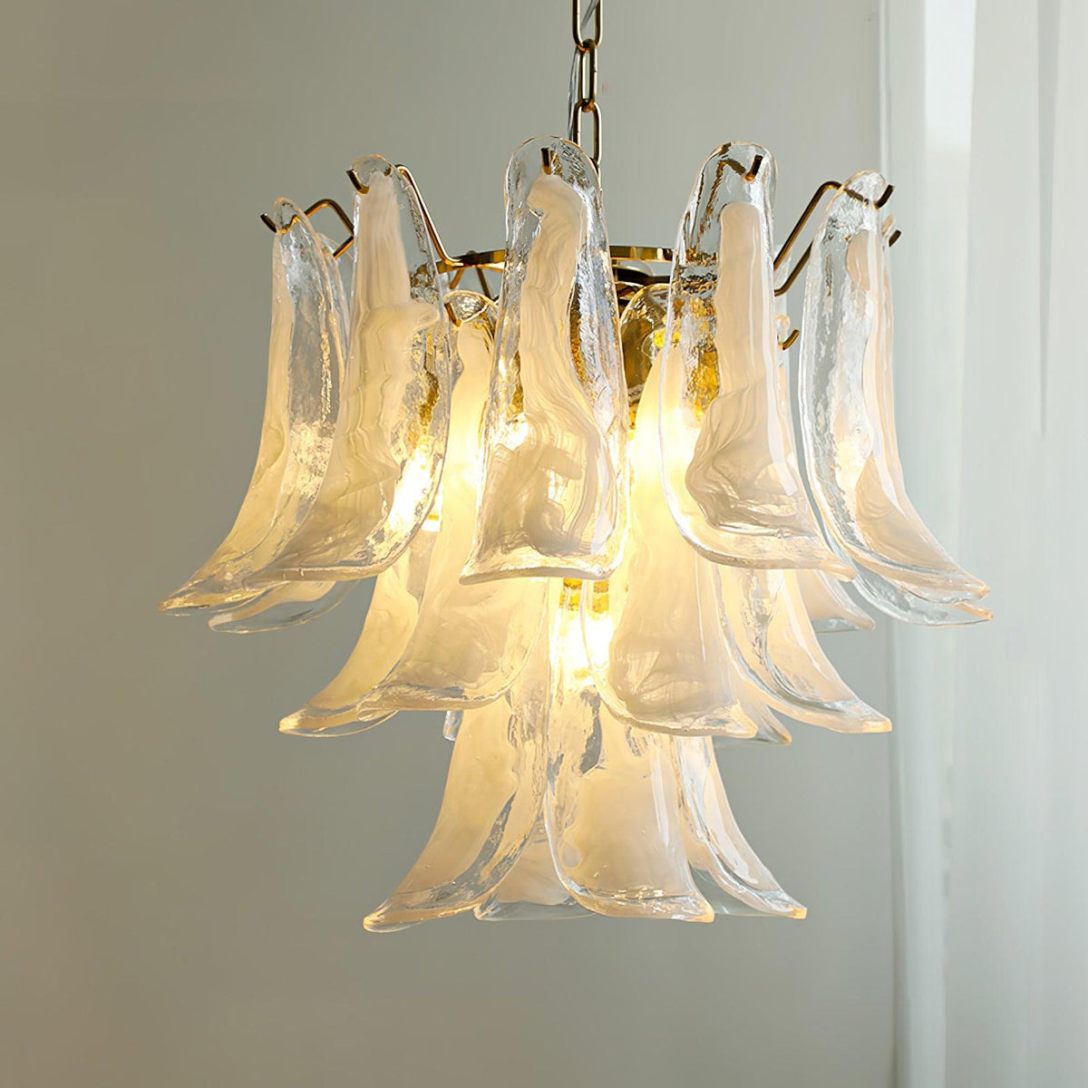 Glyra lampadario ambra Fioritura